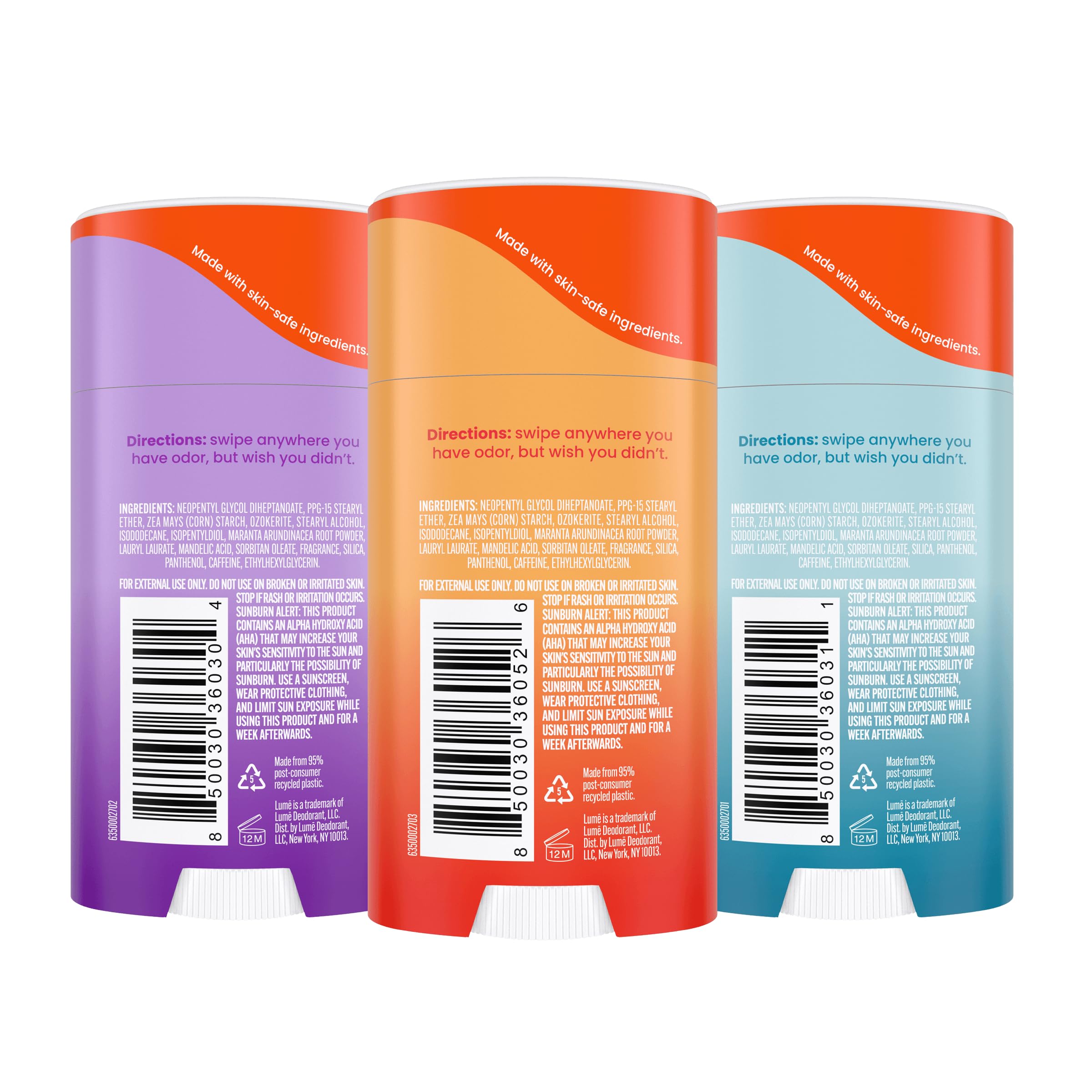 Lume Lavender Sage deodorant stick with soothing scent and protection