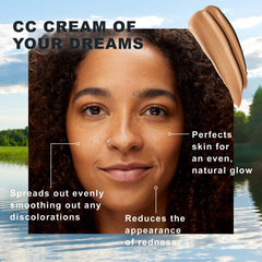 Lumene CC Cream hydration from Arctic spring water for supple skin.