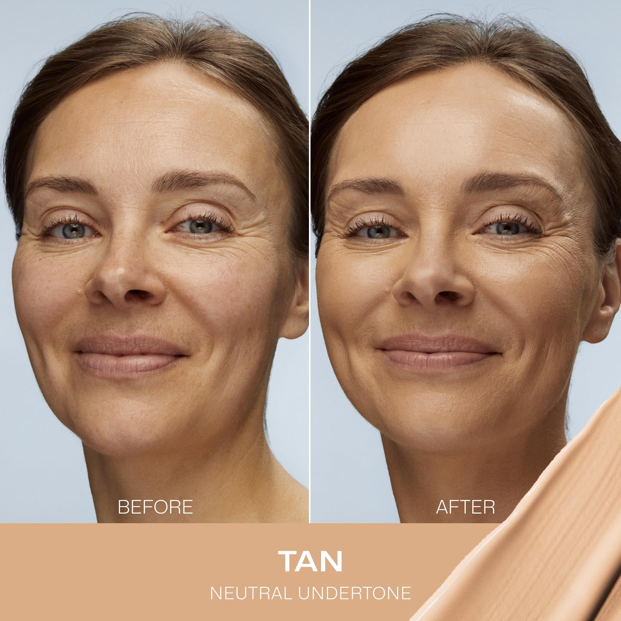 Closeup of Lumene CC Cream texture, highlighting creamy, blendable consistency