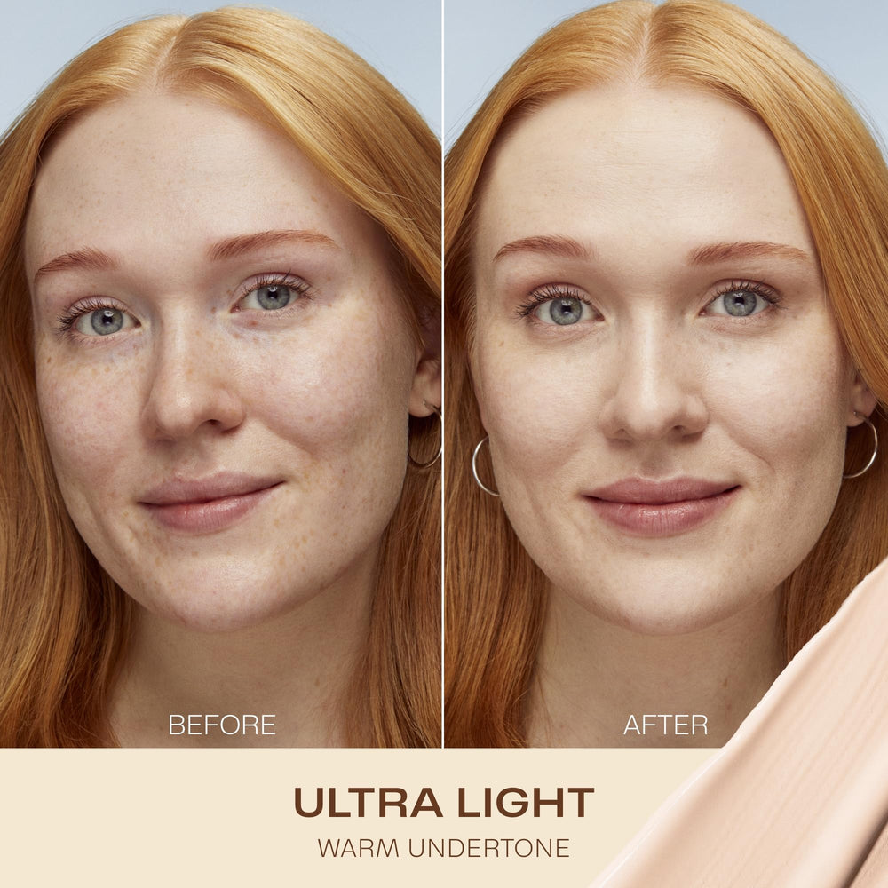 Lumene lightweight foundation pump highlighting easy, breathable coverage.