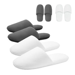 LumiLoom spa slippers packaging for convenient travel and gifting.