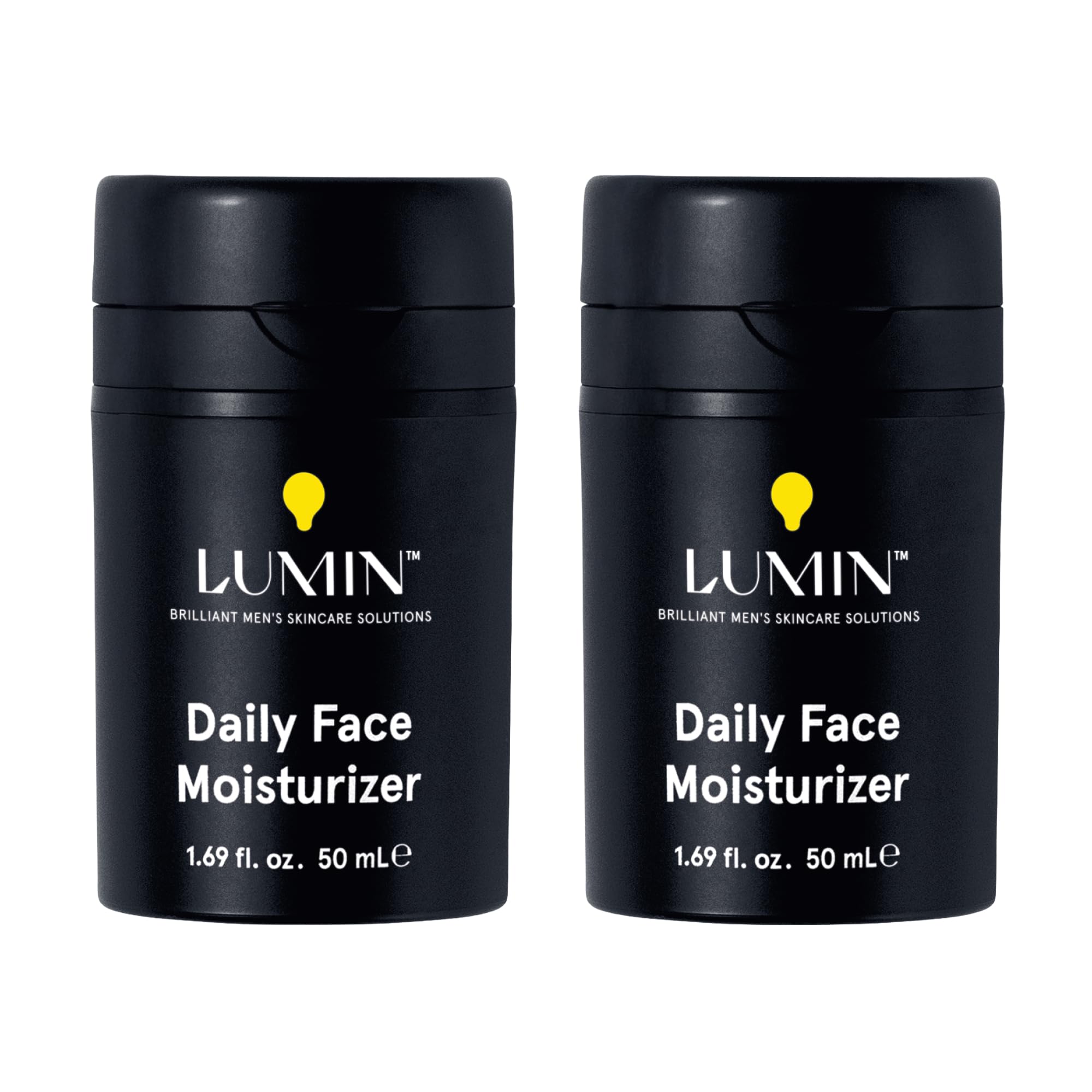 Lumin Daily Face Moisturizer bottle with pump for lightweight daily hydration.