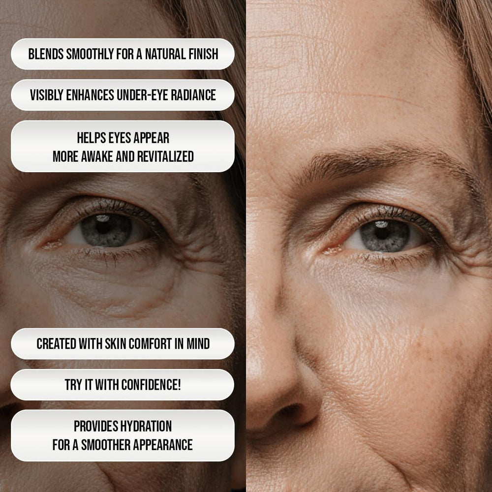 Luminance Milano precision applicator enables targeted under-eye correction.