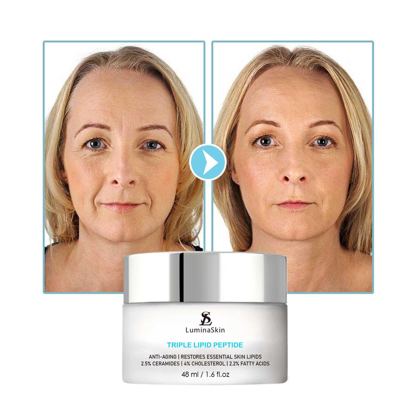 LuminaSkin barrier restoration scene highlights resilience and protection for mature complexions.