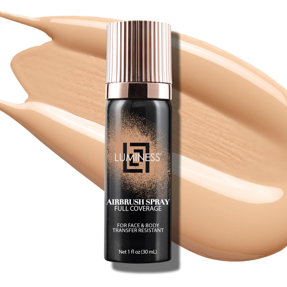 Luminess Airbrush Body Coverage in use for even skin tone and smooth finish.