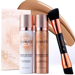 Luminess Airbrush Silk Foundation Starter Kit Warm compact display for on-the-go coverage