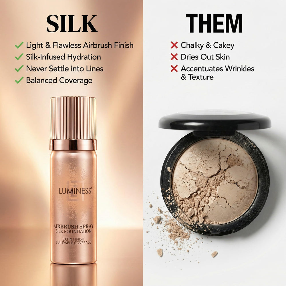 Humidity-resistant makeup label indicating long-wear performance in humid climates.