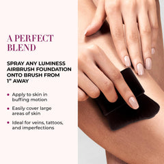 LUMINESS large body makeup brush for self-tanner application and natural glow