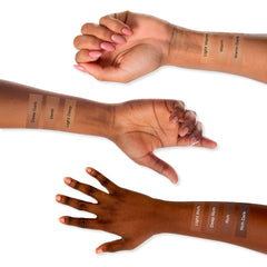 Luminess Light Medium shade swatch showing versatile color match.