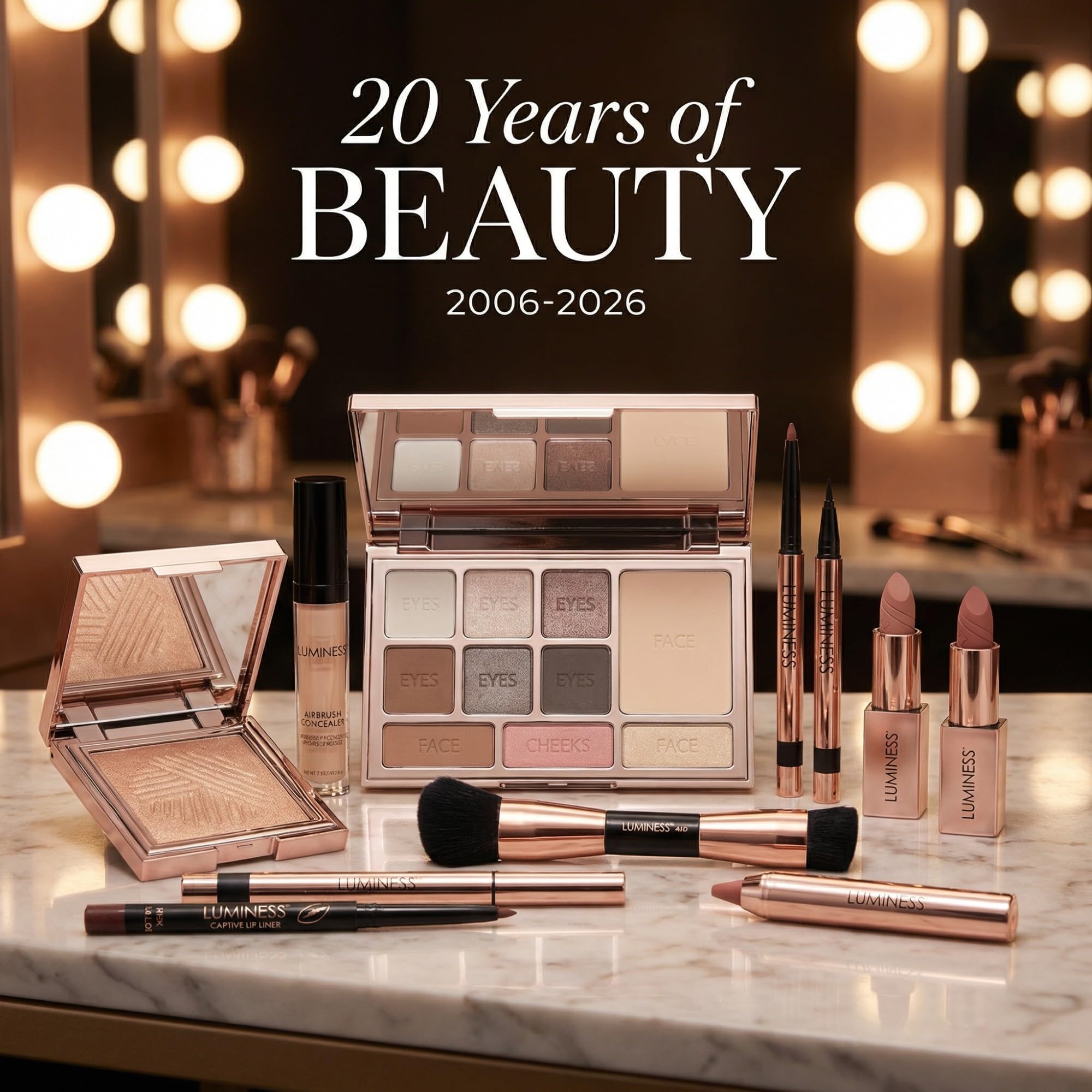 Luminess Liquid Mirage buildable coverage from sheer to medium on skin