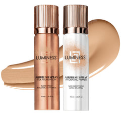 Luminess Silk Airbrush Foundation bottle for precise, smooth application.