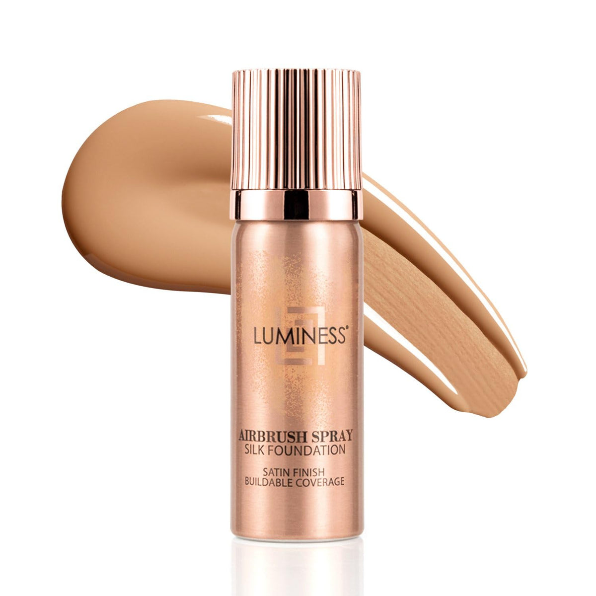 LUMINESS Silk Airbrush Spray Foundation can finish for an airbrushed, even look.