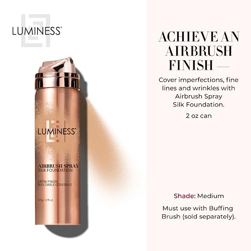 Cap of LUMINESS Silk Airbrush Spray Foundation shown for clean, mess-free storage and travel