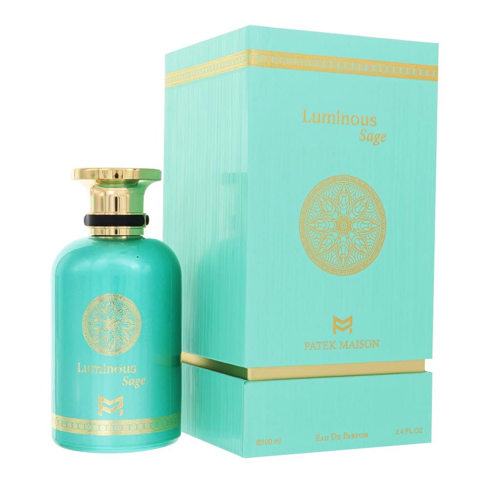 Luminous Sage by Patek Maison bottle highlights premium fragrance design for everyday elegance