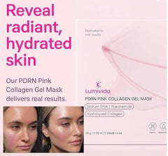 LumiVida Salmon DNA PDRN hydrogel-sheet texture delivering cooling hydration