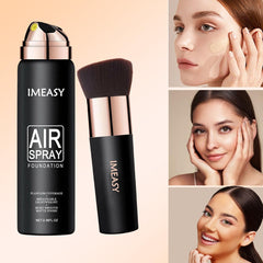 Lumiyou nude shade spray buildable coverage on skin.