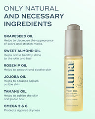 Luna Daily Mini Ingrown Hair Oil lightweight texture shown on skin