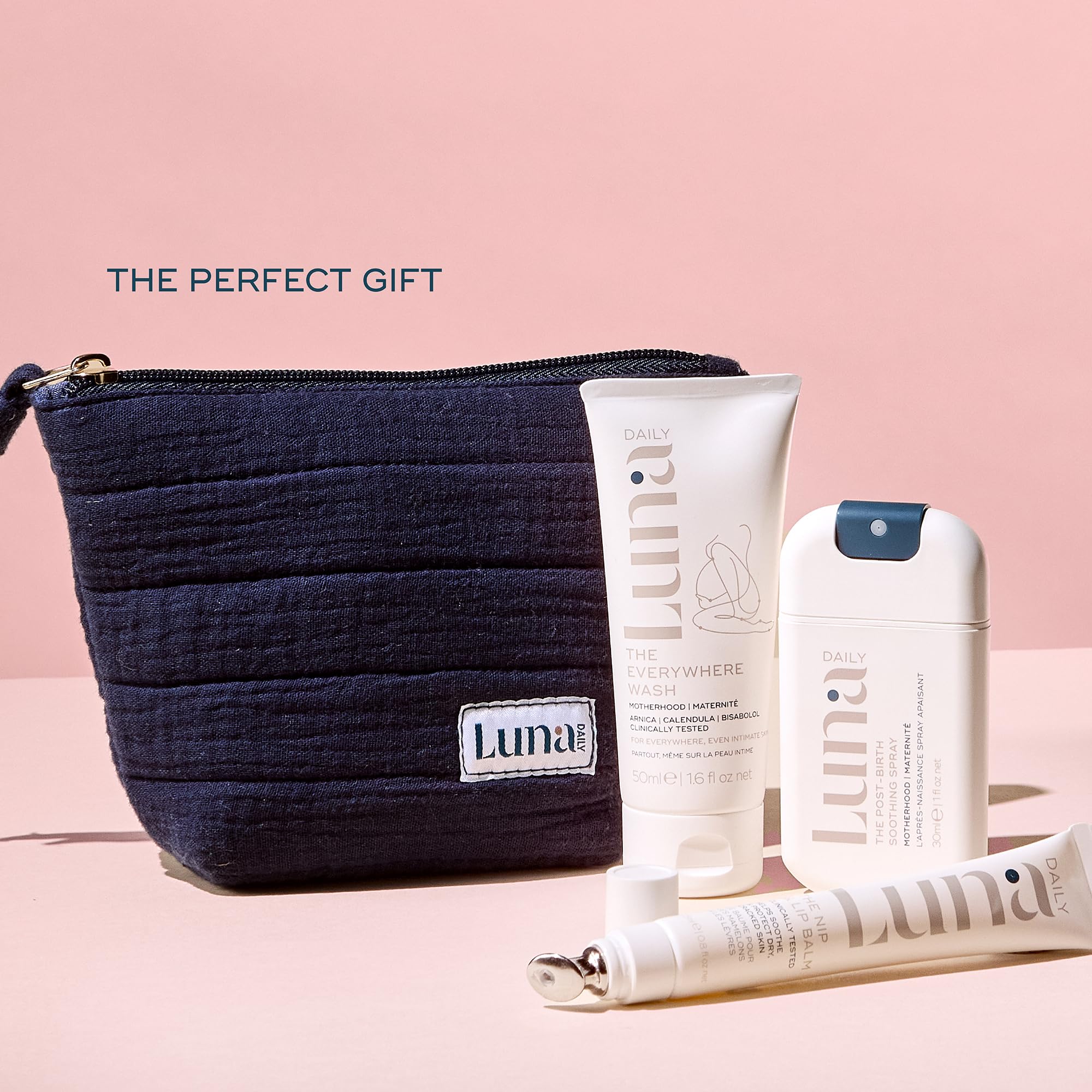 Luna Daily Nursing Balm is safe during breastfeeding without removal before nursing.