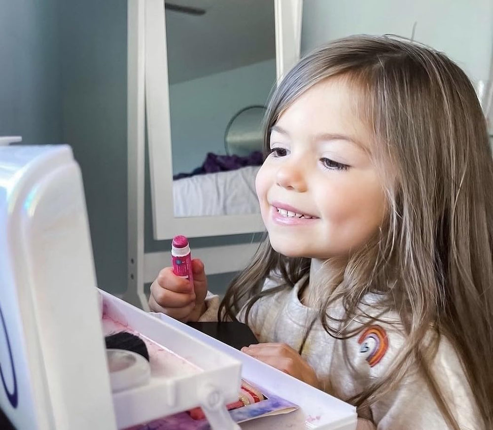 Klee Naturals Raspberry Sugar lip shimmer adds tasty looking color for pretend beauty