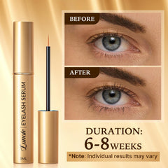 Lunale close-up lashes show potential for thicker, fuller look.