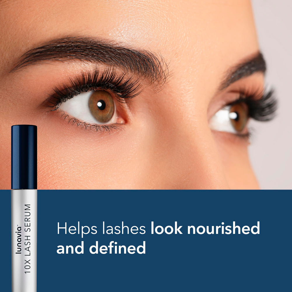 Lunavia with ginseng extract visual emphasizing revitalized lash appearance