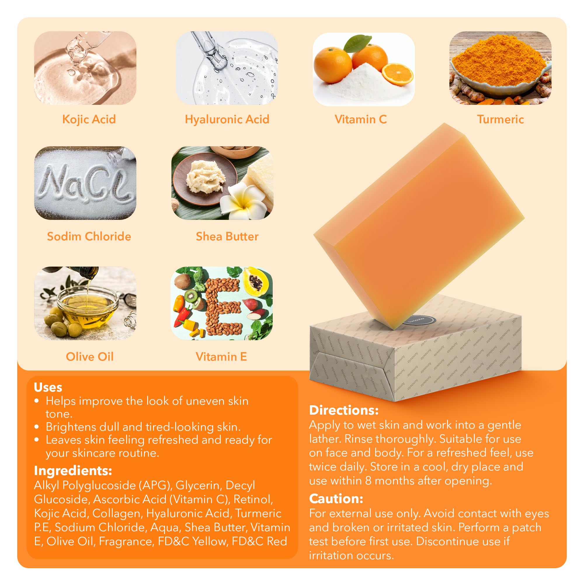 Texture shows shea butter and glycerin for moisture and softness