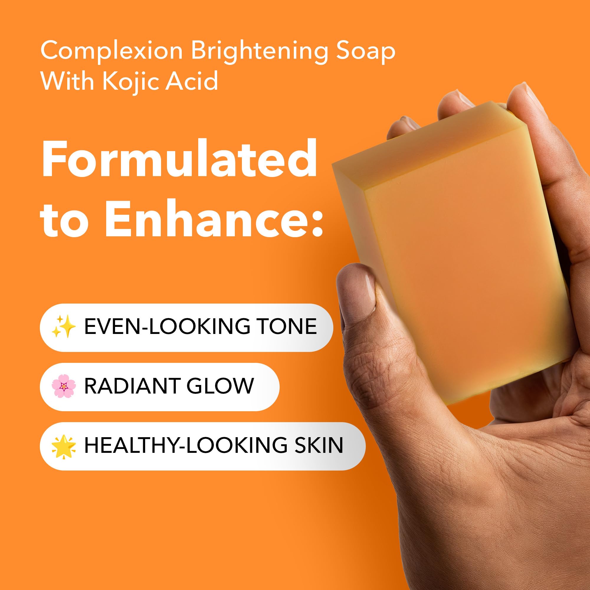 Lunavia soap with vitamin C and turmeric visible ingredients for radiant skin