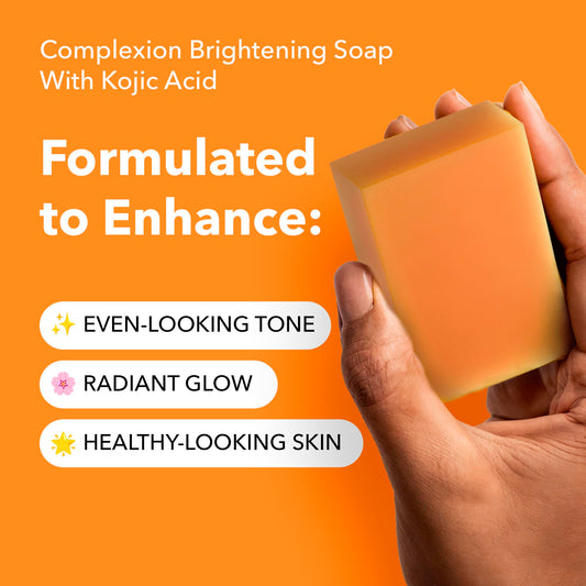 Lunavia soap with vitamin C and turmeric visible ingredients for radiant skin