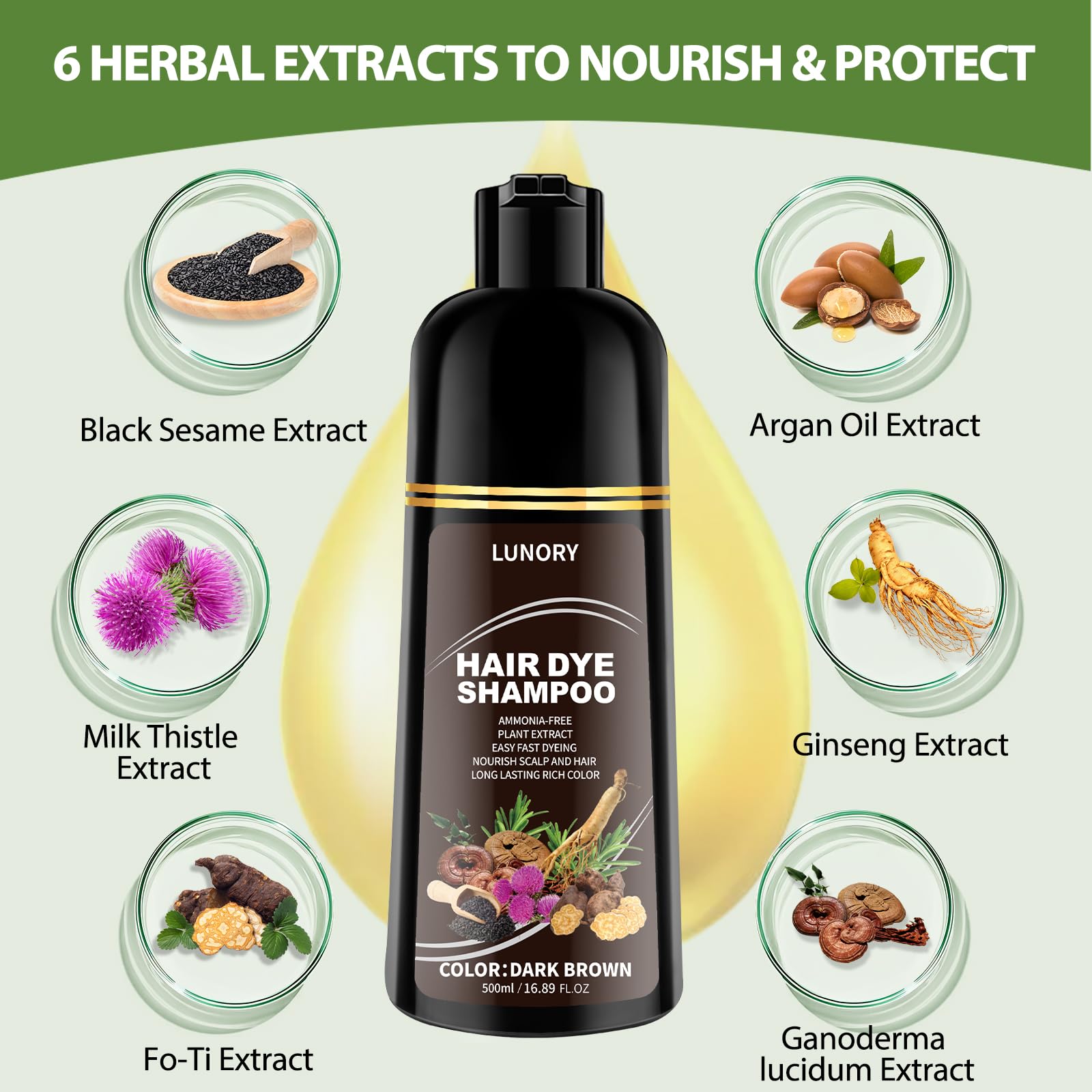 Lunory ammonia-free and paraben-free formula for gentle use