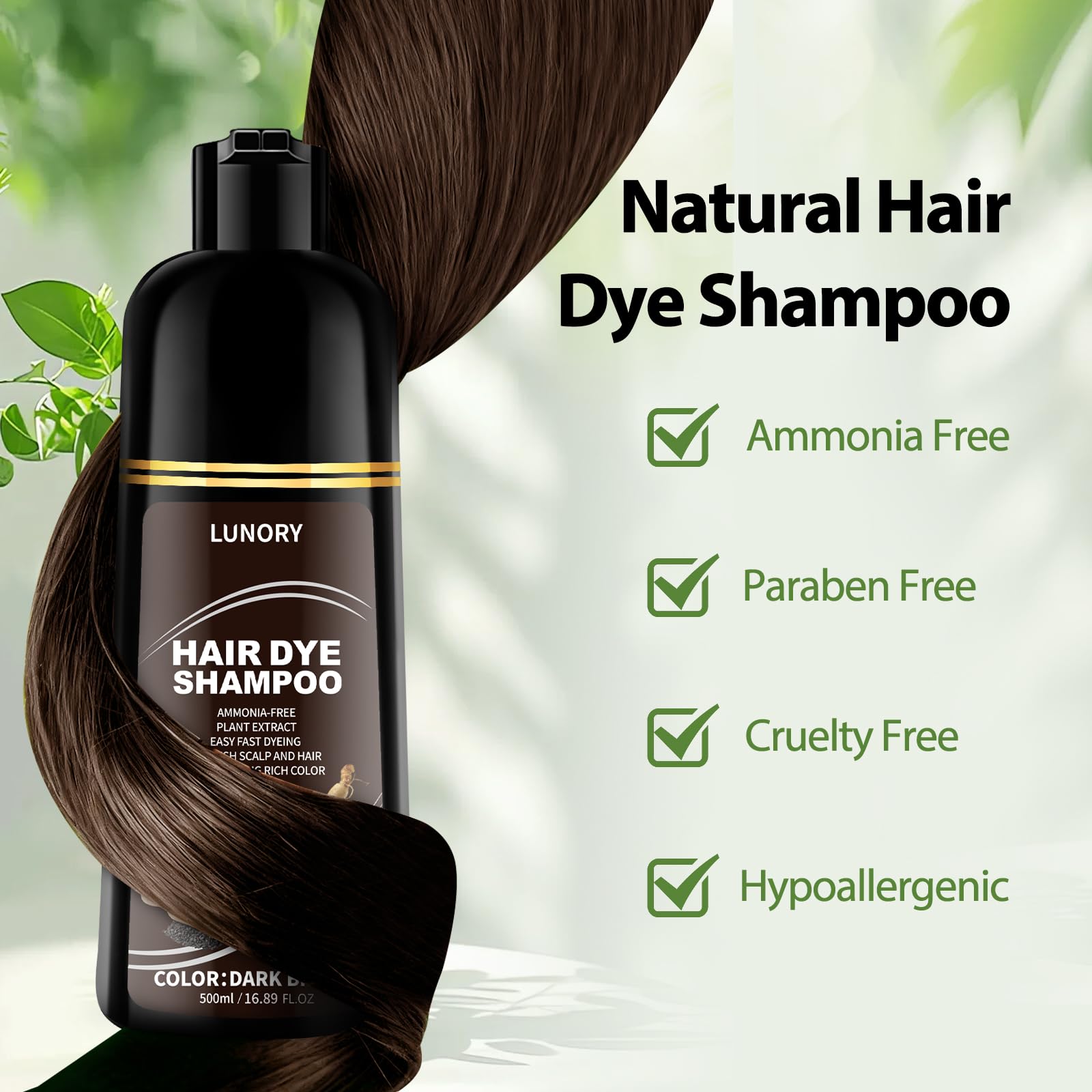 Lunory easy at home application on dry hair