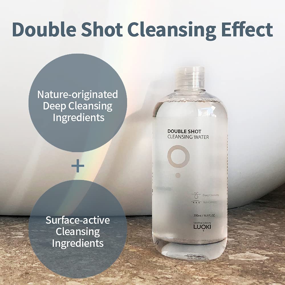 LUOKI Double Shot Cleansing Water makeup removal without residue for sensitive skin