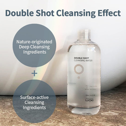 LUOKI Double Shot Cleansing Water makeup removal without residue for sensitive skin