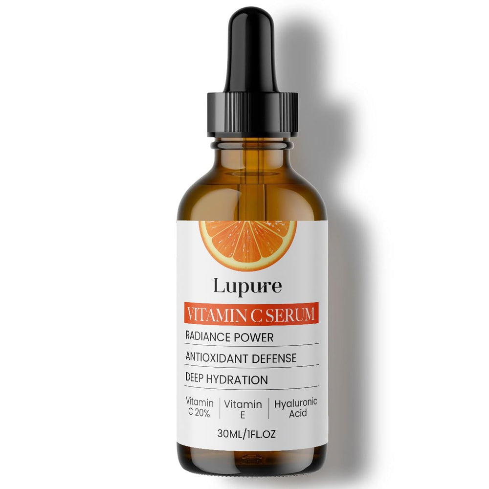 Lupure Professional Vitamin C Serum 20% bottle with premium packaging for glow