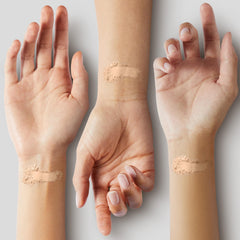 Lure Minerals foundation packaging emphasizes compact sifter for travel use.