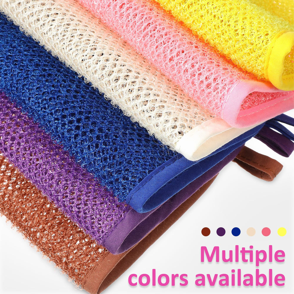 Lurrose exfoliating washcloth for body and facial cleansing during showers
