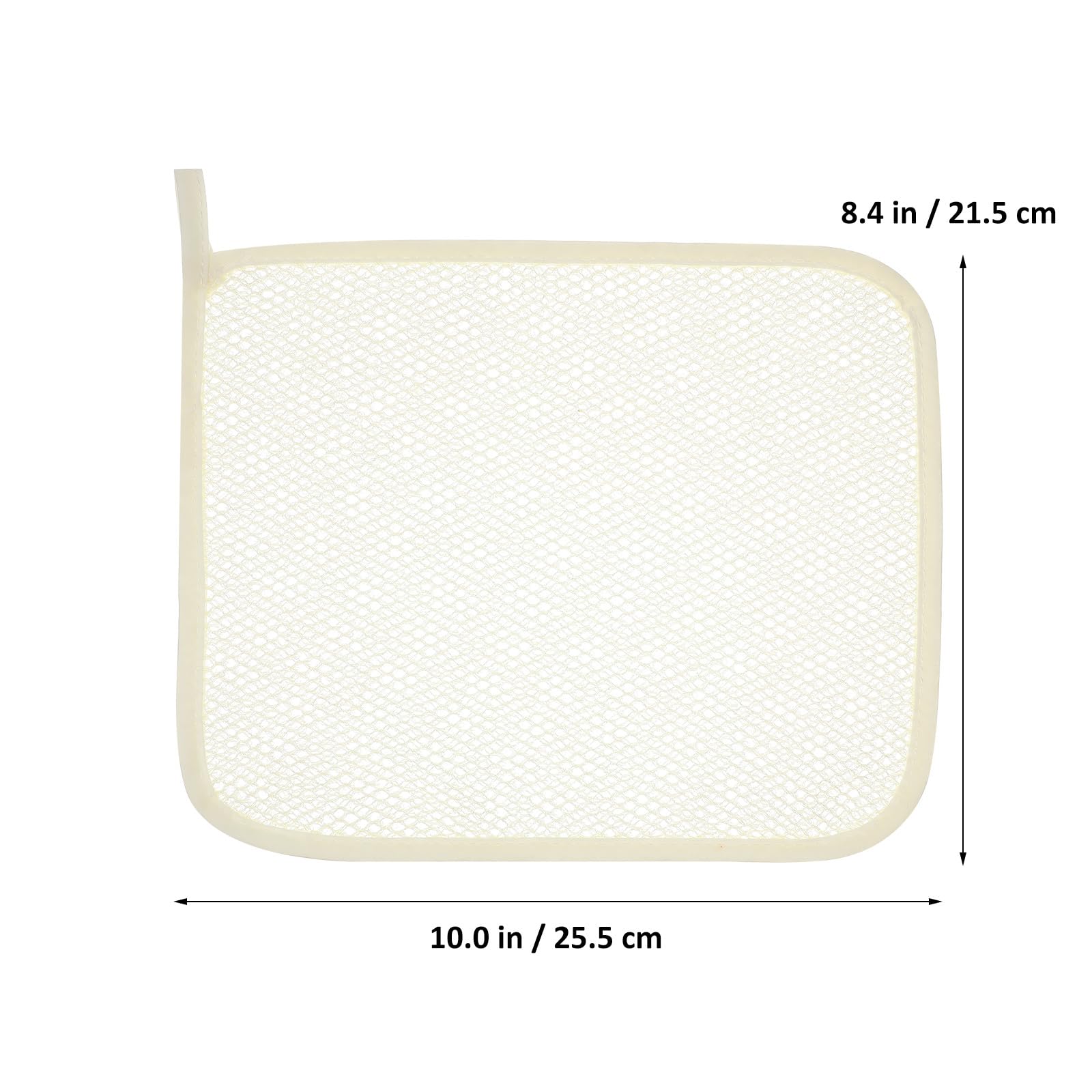 Lurrose exfoliating washcloth nylon texture closeup highlights gentle exfoliation and quick-dry benefits