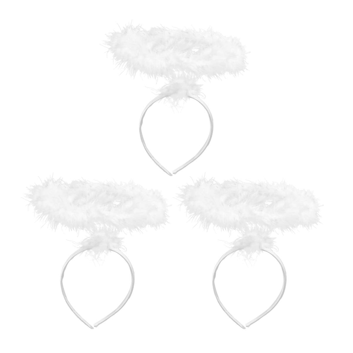 Lurrose kid-friendly angel headband with white halo for dress-up.