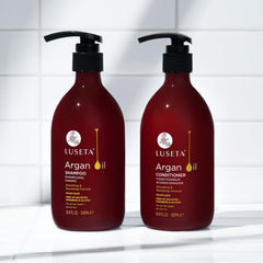 Luseta Argan Oil hair soft touch demonstrates frizz reduction