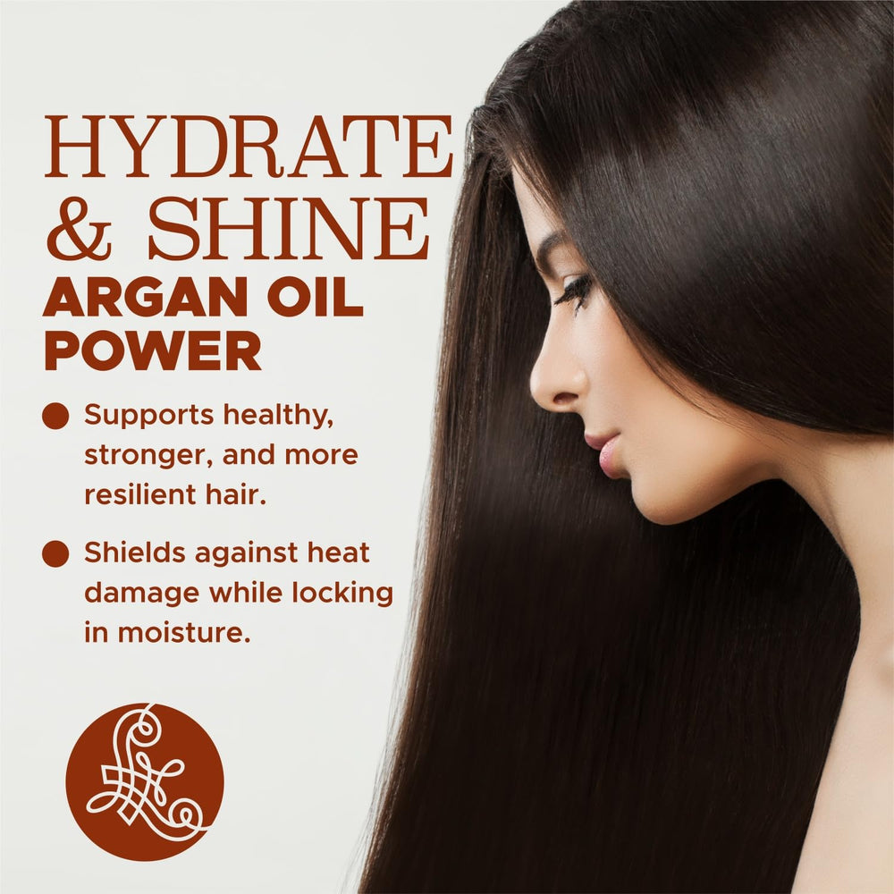 Luseta Argan Oil hair shine closeup captures nourishing glow