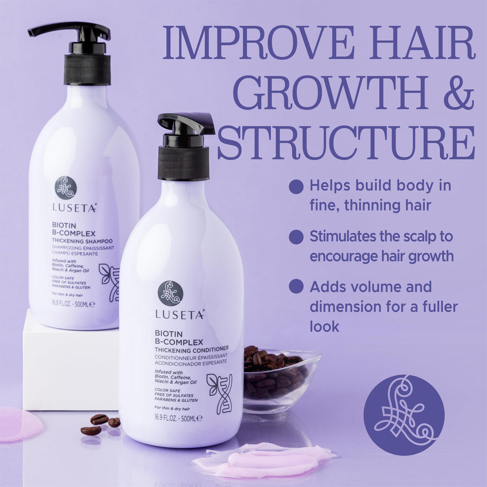 Luseta B-Complex set packaging viewed for premium hair care