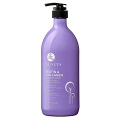 L LUSETA Biotin and Collagen Conditioner bottle front for thicker, fuller hair