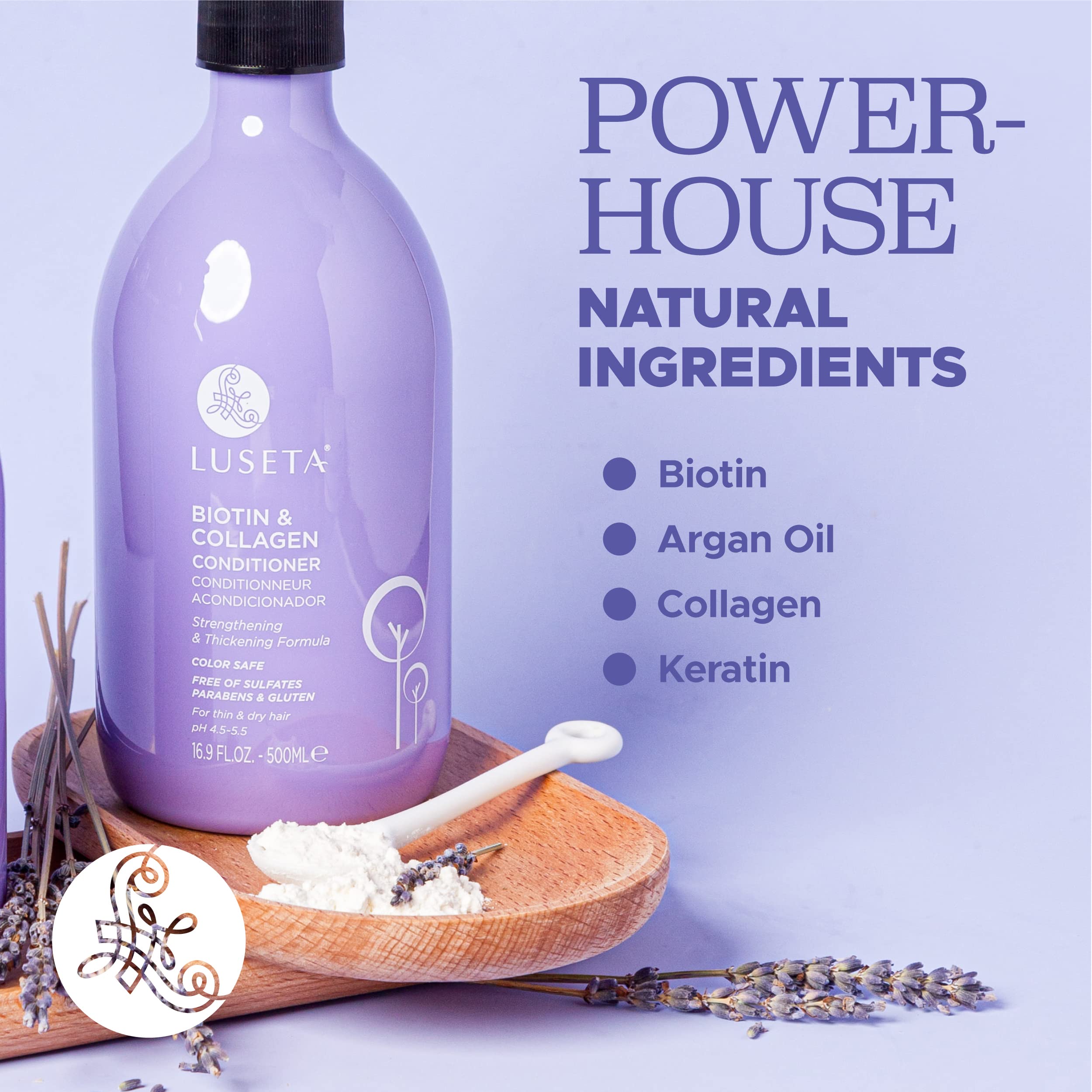 Luseta Biotin & Collagen Conditioner texture on hand shows creamy richness