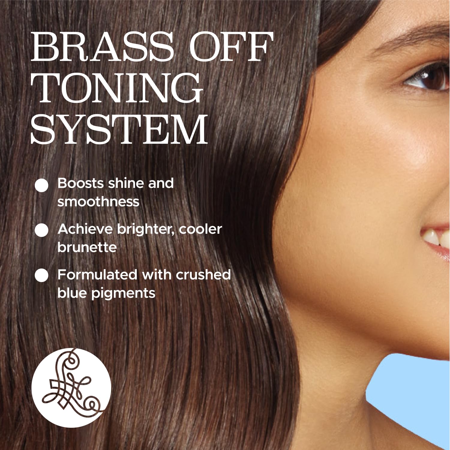 Luseta Blue Conditioner bottle showing nourishing, tone-stabilizing care.