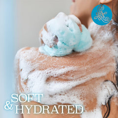 Luseta Coconut Milk Body Wash on skin promotes soft, hydrated feel