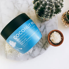Luseta Coconut Milk Hair Mask close-up of soft, nourished strands