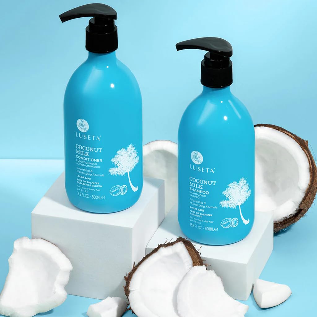 LLUSETA Coconut Milk Shampoo ingredients include coconut oil and vitamins