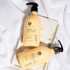 Color longevity graphic representing lasting vibrancy with the bonding routine.