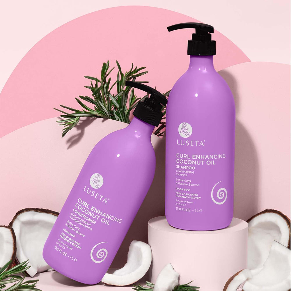 Luseta Curly Conditioner bottle for defined, easy-to-manage curls.
