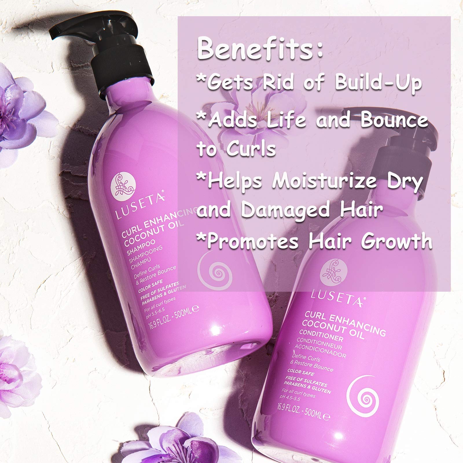 Wet curls look defined after using Luseta Curl Enhancing Shampoo.