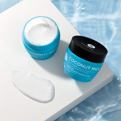 Luseta Coconut Milk Hair Mask duo-pack showing shampoo and conditioner